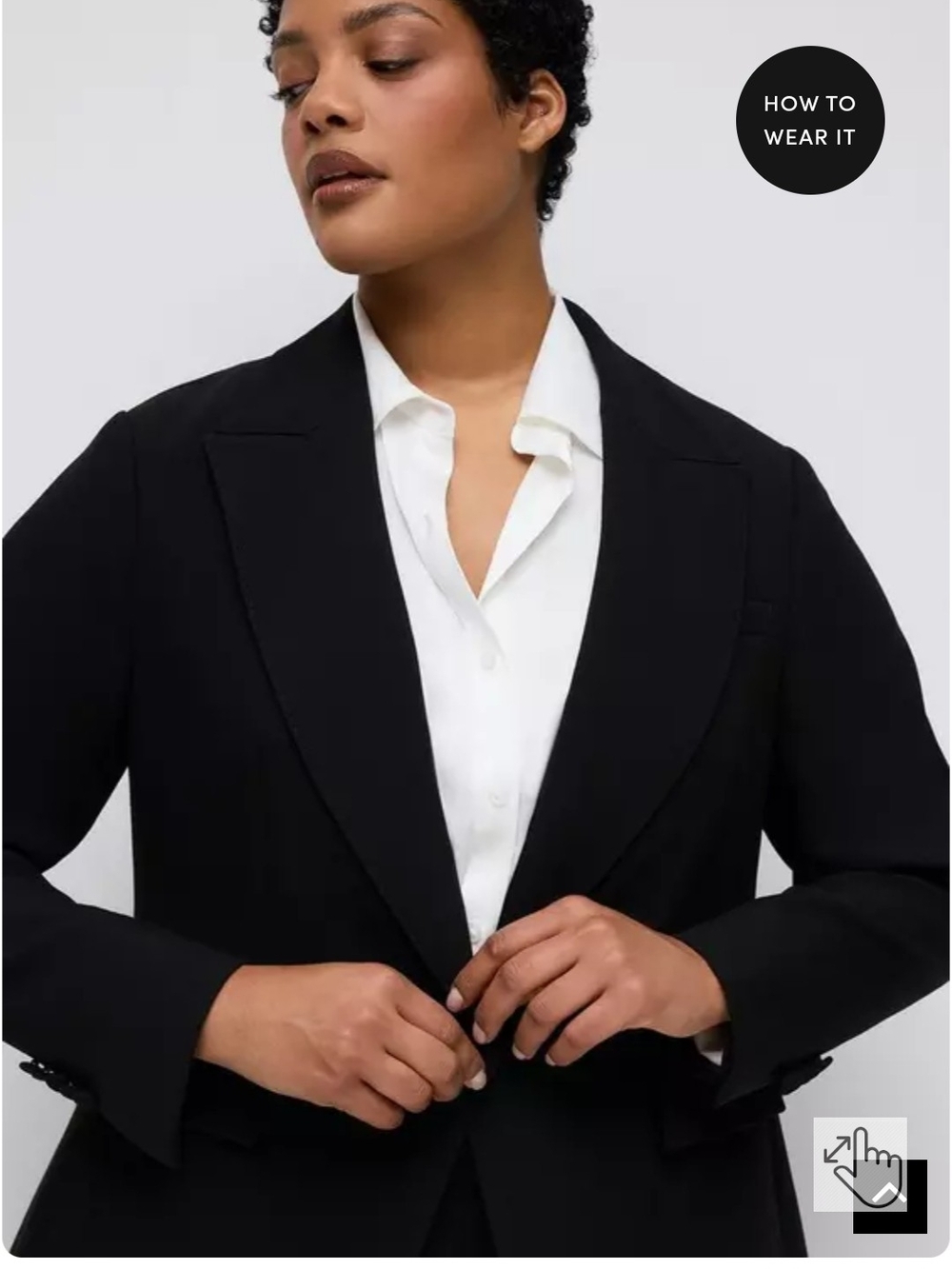 Torrid Stidio Twill Black Single-Button Blazer - Picture 6 of 8
